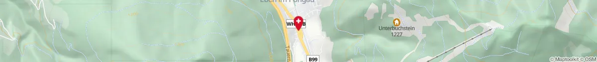 Kartendarstellung des Standorts für Apotheke am Dorfplatz (Filialapotheke) in 5531 Eben im Pongau
